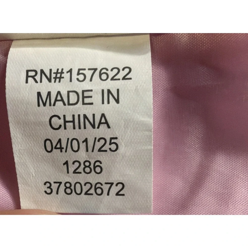 Eddie Bauer Kids M 10/12 Pink Blue Hooded Rain Jacket Windbreaker Girls